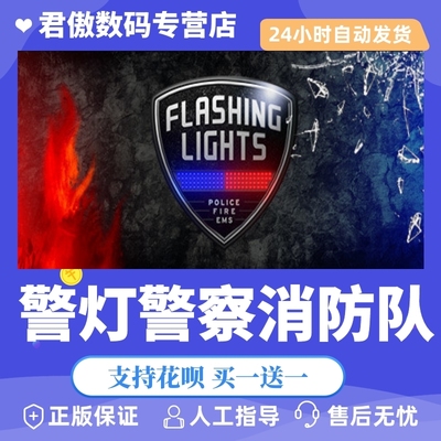 Steam PC正版 游戏 警灯警察消防队 Flashing Lights - Police, Fir 君傲数码