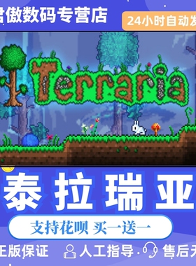 Steam PC正版 游戏 泰拉瑞亚 Terraria 沙盒 联机游戏 国区礼物 阿根廷礼物 白号 成品号