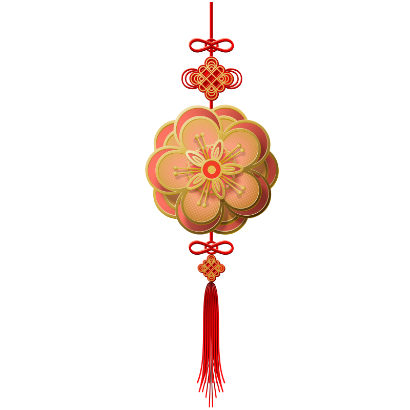 创意中国结窗贴春节超大展厅橱窗