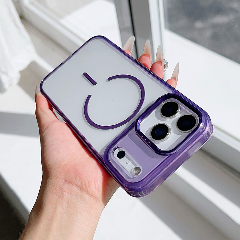 苹果高清透明磁吸无线充手机壳