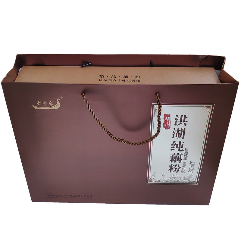 湖北特产老曹家洪湖纯藕粉正宗莲藕粉羹无添加640克精品礼盒