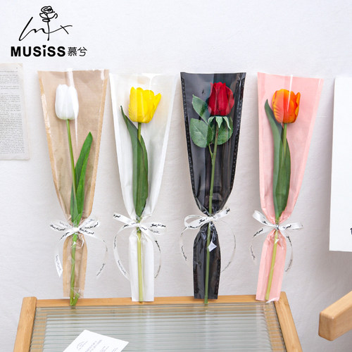 单支花束包装袋多支玫瑰花包装纸