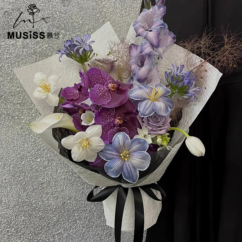 慕兮花艺纸石纹肌理纸鲜花包装纸