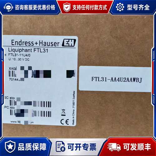 议价E+H恩德斯豪斯音叉液位开关 FTL31-AA4U2AAWB可维修
