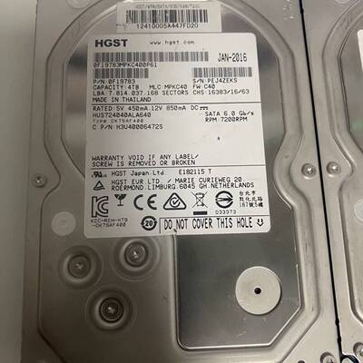 可议价4T/HGST企业级 H3U40006472S