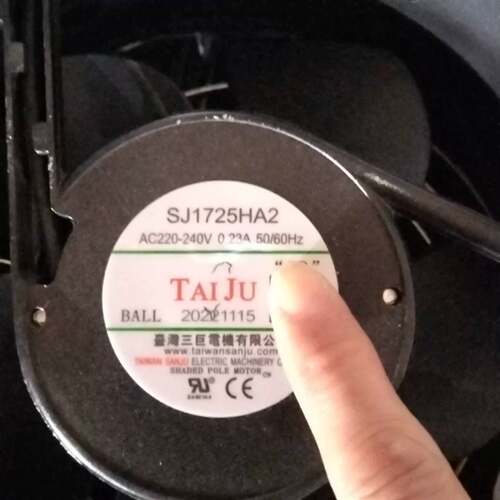 可议价台湾三巨SJ1725HA2散热风扇，220-240V，0.2