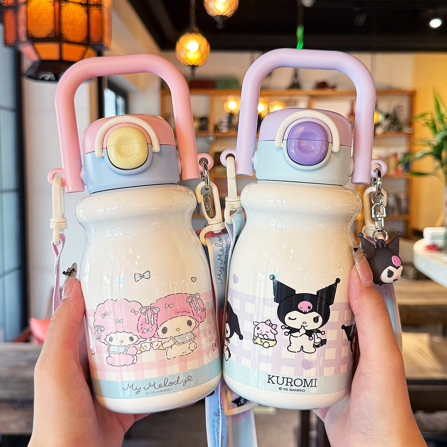 库洛米保温杯儿童上学专用吸管水杯子316便携女孩小学生双饮水壶,餐饮具,保冷/保温杯,淘宝优惠券,粉丝福利购,淘宝优惠卷