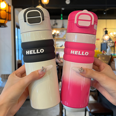 儿童保温杯食品级316吸管水杯可携式男女孩小学生上学专用直饮水