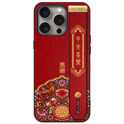 苹果iPhone15ProMAX真皮手机壳