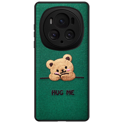 荣耀magic6牛皮可爱手机壳送膜