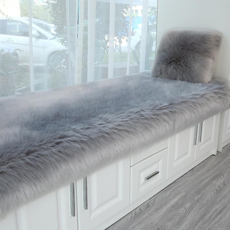 飘窗榻垫窗台垫长毛绒阳台垫子卧室网红榻米垫四季通用加厚仿羊毛