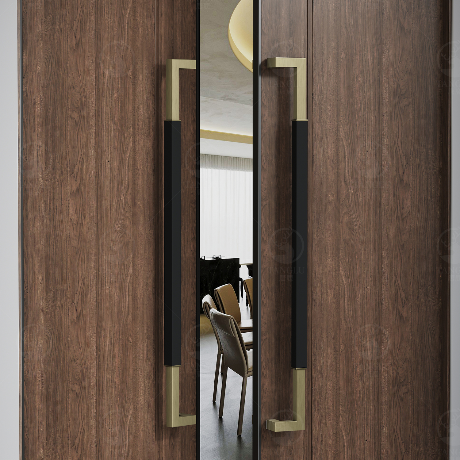 中式玻璃门把手不锈钢门拉手