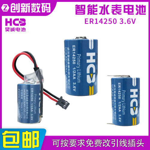 HCB昊诚ER14250台达工控PLC伺服编程器ETC探头智能电表3.6V锂电池