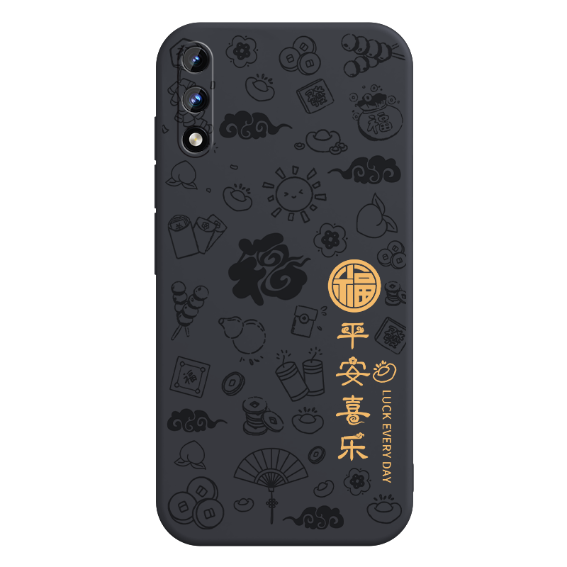 适用荣耀9X手机壳HONOR9X保护套H0N0R9X华为新款外壳HONORX软硅胶全包防摔九叉专用升降摄像头X9男女平安喜乐