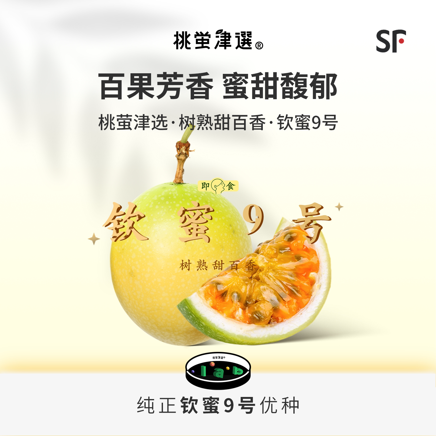 桃萤津选 钦蜜9号黄金百香果 蜜甜花香 海南琼山产 特级果礼盒 SF