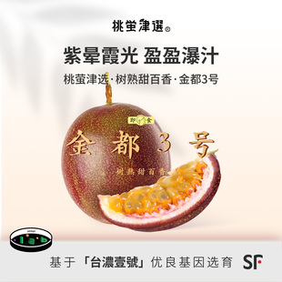 即食！桃萤津选 金都3号百香果 花香流蜜新种 海南琼山产 礼盒 SF