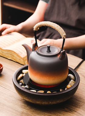 古舍电陶炉煮茶器新款家用高档迷你茶炉小型烧水陶壶静音泡茶套装