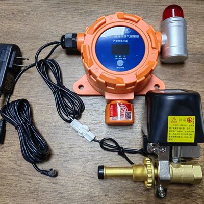 燃气报警器自动切断阀钢瓶机械手商用工业警报器联动阀煤气机械手