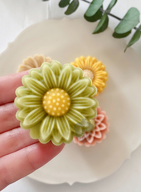 橡树果子新款网红小雏菊田园风绿豆糕茶点月饼模具广式甜品模 50g