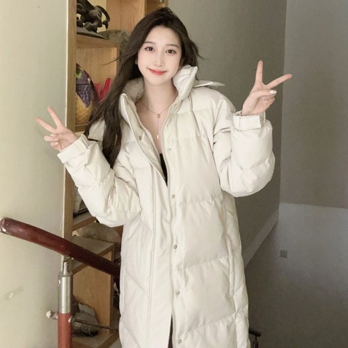 女神范oversize长款羽绒棉服