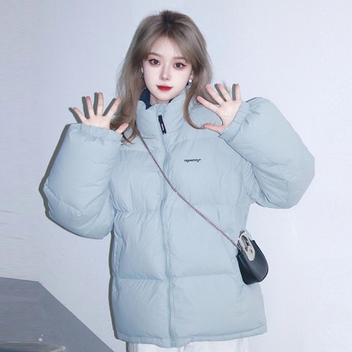 高级感学院风短款羽绒棉服外套