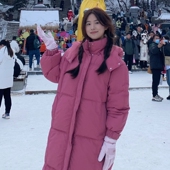 新款 长款 加厚保暖羽绒棉服女2025秋冬季 过膝高端小众设计感外套潮