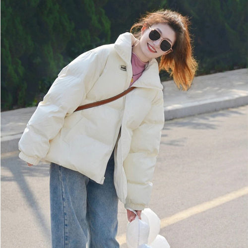 立领短款面包服chic棉衣外套