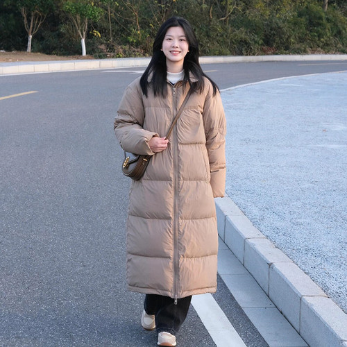 长款过膝加厚羽绒棉服外套
