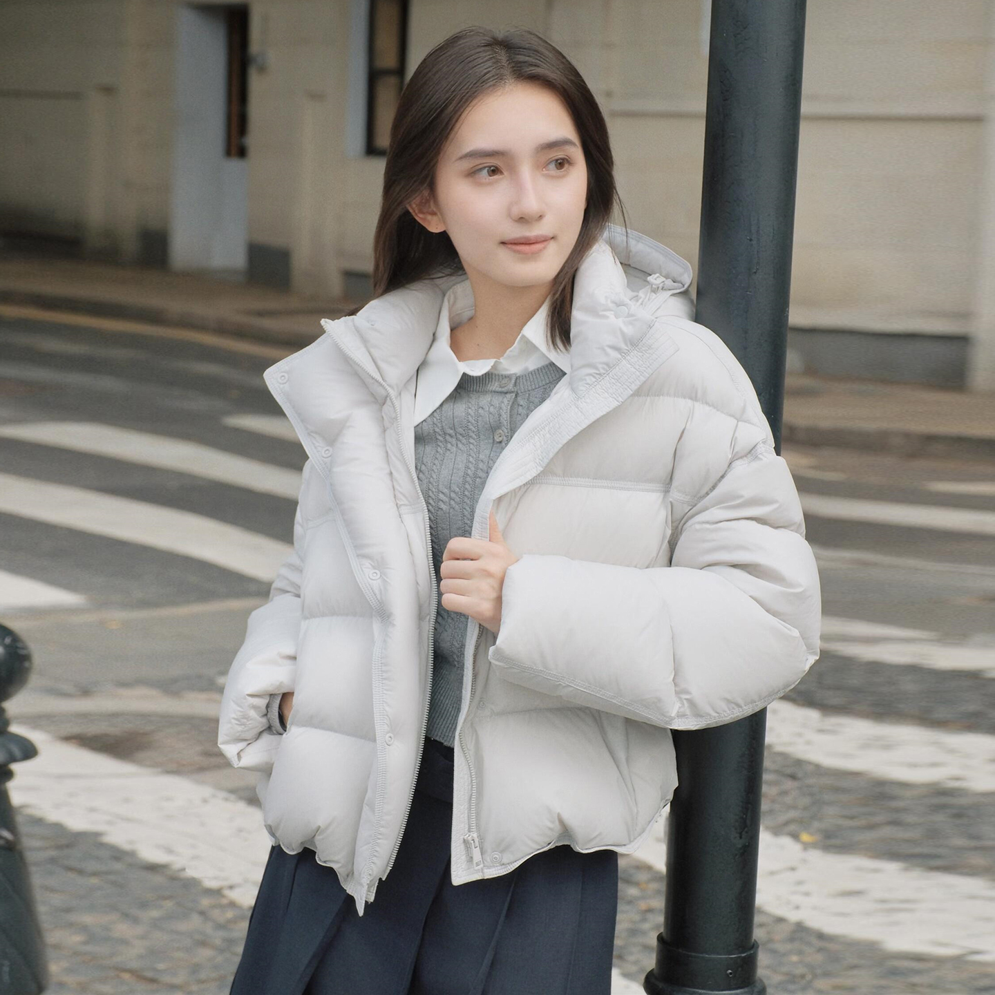 90白鸭绒泡芙感羽绒服外套