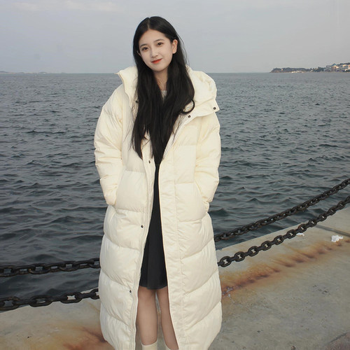 加厚长款羽绒棉服棉袄外套
