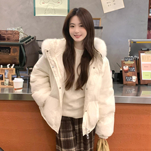 洋气减龄加厚保暖羽绒棉服女2024秋冬季新款高级感小个子显瘦外套
