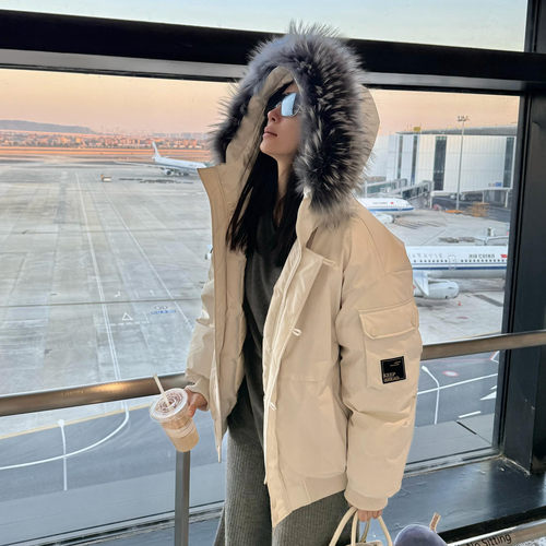 高级感法式小众宽松显瘦羽绒棉服