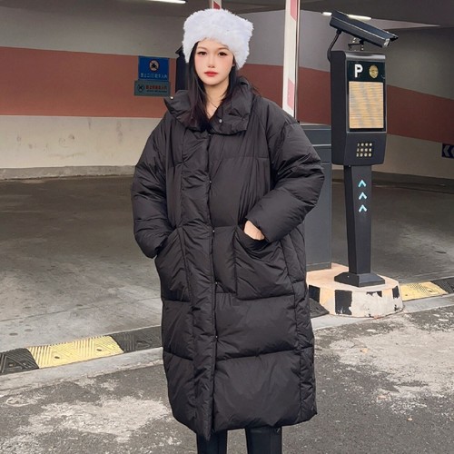 中长款保暖立领羽绒棉服外套