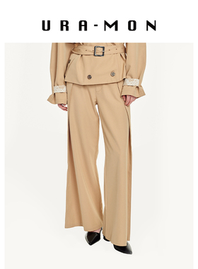 【设计师品牌】URA-MON ｜解构叠褶长裤