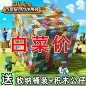 世界磁力方块DIY磁铁磁性儿童拼装 2026新款 我 玩具男女孩模型