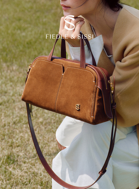 fiedlesissi/菲德茜茜飞鸟波士顿包保龄球手提女包复古单肩斜挎包