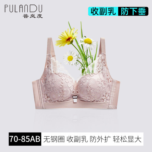 普岚度无钢圈内衣女小胸聚拢