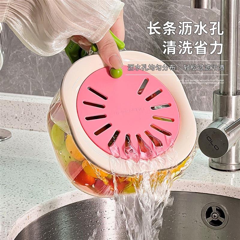 云品楠山蔬菜脱水器甩干机手动蔬菜沙拉沥水篮洗菜水果手摇甩水