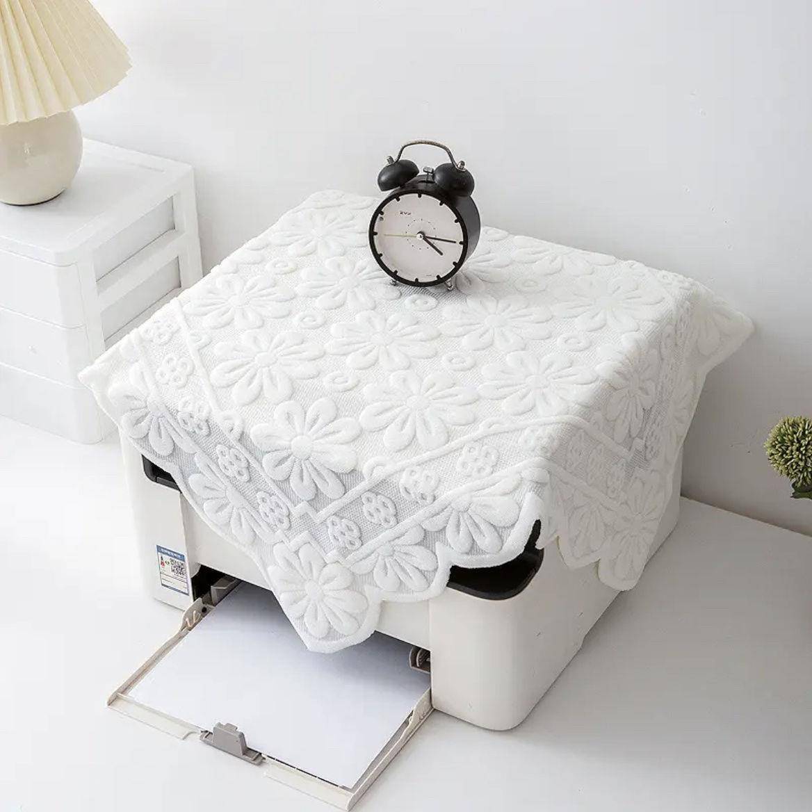 打印机办公传真机咖啡机电脑净化器盖巾防尘罩茶具茶杯台灯布盖布