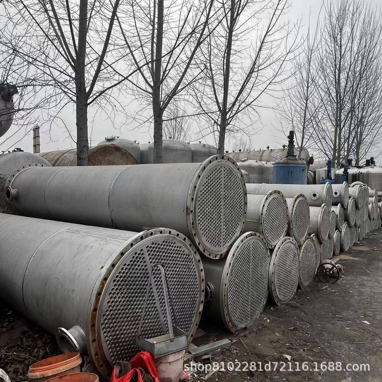 不锈钢冷凝器水冷换热器冷却器交换器不锈钢列管式无缝冷凝器