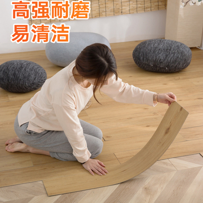 2.0厚PVC自粘地板加厚贴纸防水防滑耐磨家用垫客厅卧室地面翻新革