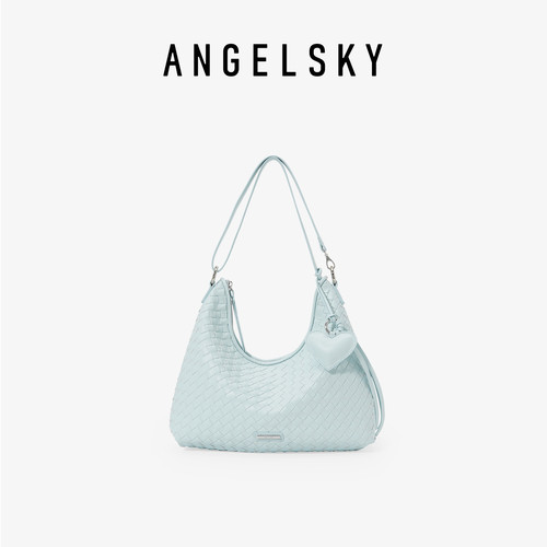 ANGELSKY编织托特包大容量轻便