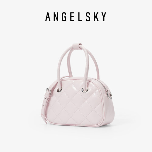 ANGELSKY波士顿菱格小斜挎包