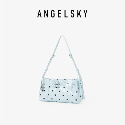 ANGELSKY春夏新款波点包包斜挎包