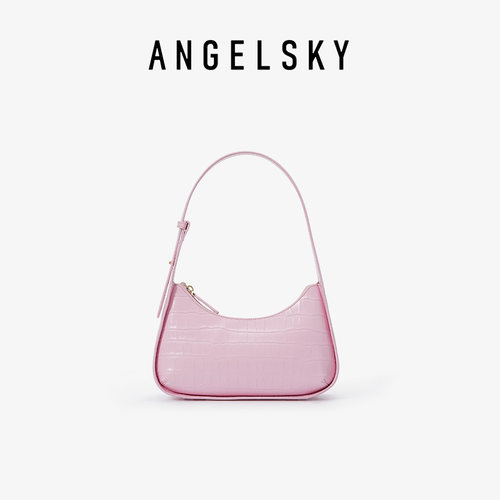 ANGELSKY小众甜酷鳄鱼纹腋下包