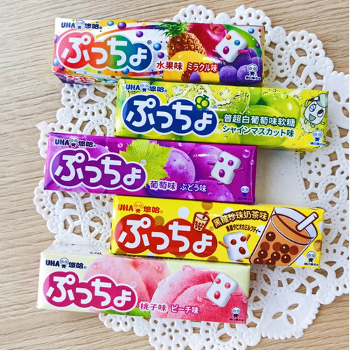 悠哈UHA日本进口普超水果夹心糖