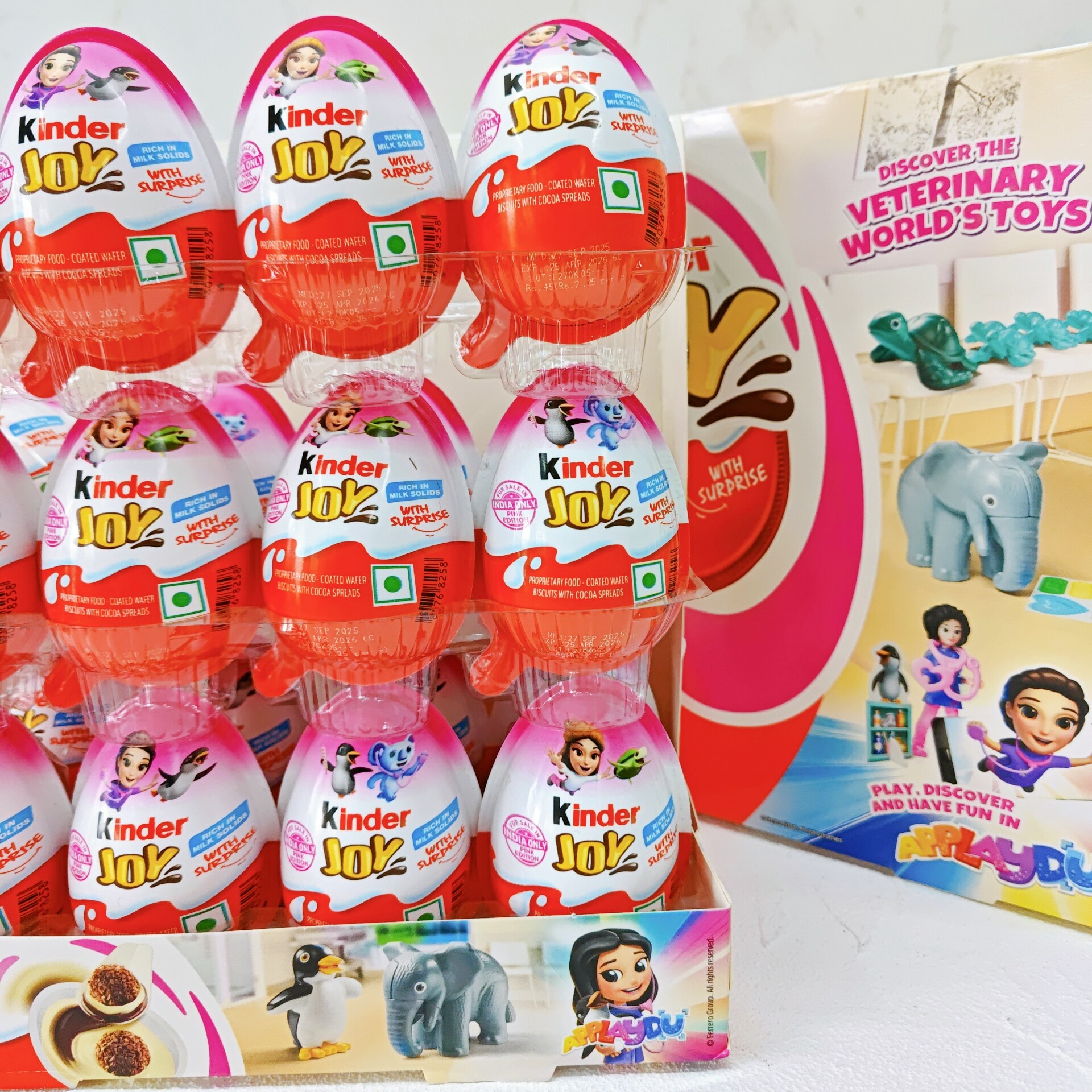 健达Kinder男孩版女孩版巧克力蛋儿童零食玩具糖果奇趣蛋童年礼物