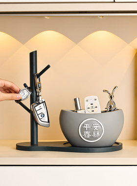 入户放钥匙收纳盒挂架进门口鞋柜玄关装饰品家居摆件乔迁新居礼物