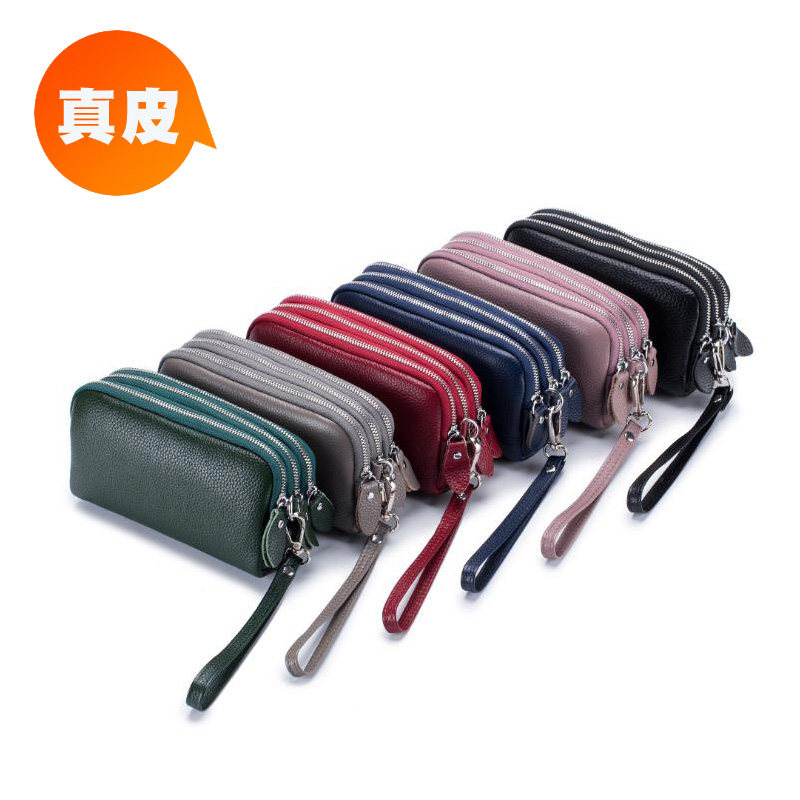 真皮手包女小包手拿包可放手机零钱软皮2023年新款简约百搭大容量