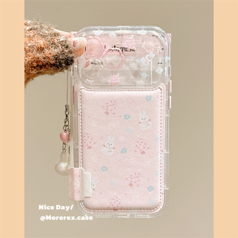 MoreRex 韩系ins粉色雪人米菲圣诞树适用苹果17手机壳iphone16promax新款15pro带挂坠14防摔保护套13可爱17女